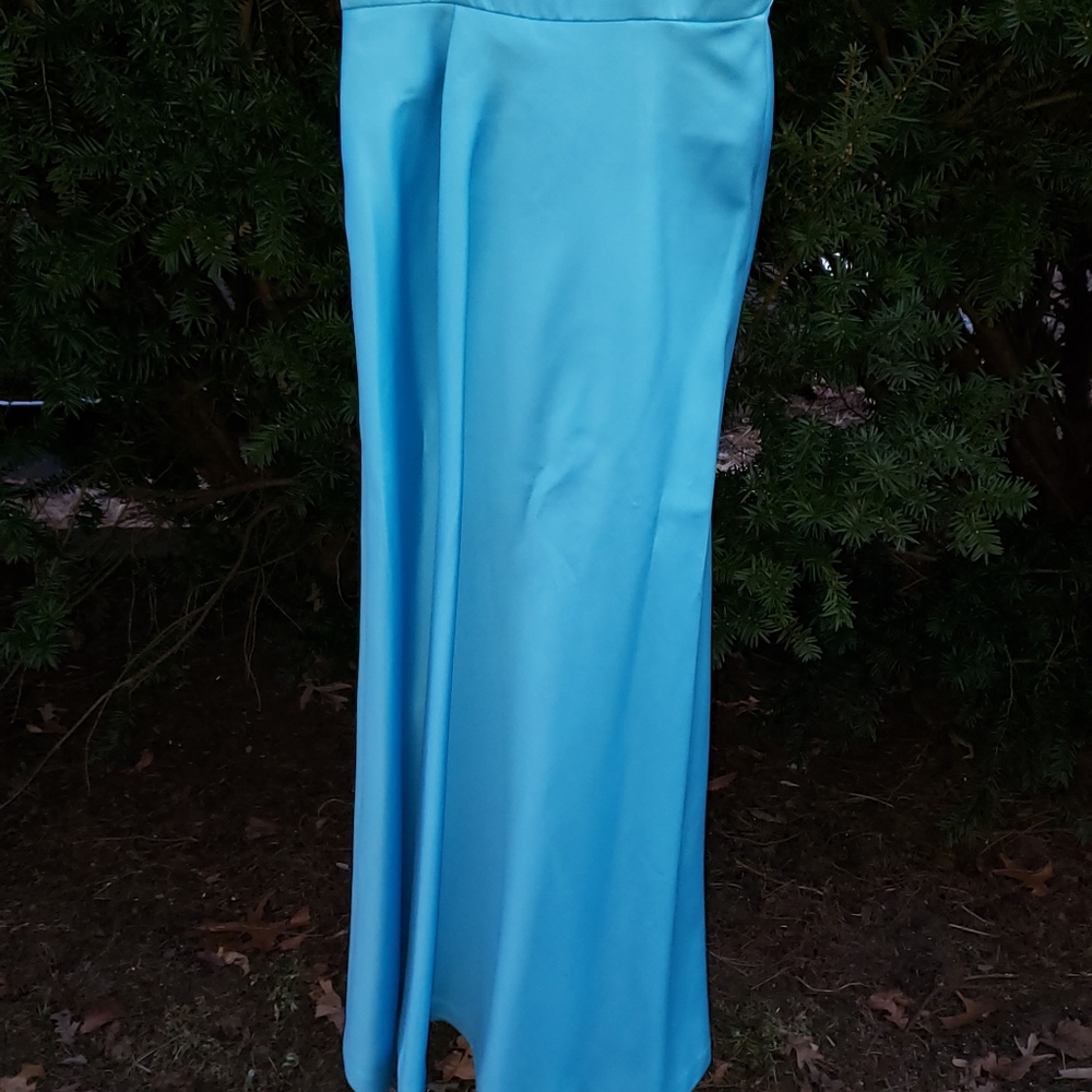 Cache Gown Blue Spaghetti Strap Style Gown SIZE 6 - Picture 2 of 8